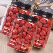 草莓蜜饯500g 💥草莓蜜饯 袋装整顆水果乾草莓脆原料材料烘焙🔥💥