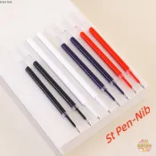 10入 學生中性筆筆芯 ST筆頭 速乾按動筆替換芯 文具 WJ207