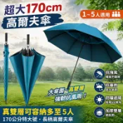 🌸超大高爾夫傘 170公分 大號加固 長柄雨傘 抗暴風雨 防曬遮陽 加厚UV傘 1至5人特大號傘 雙層加厚 好貨