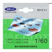 CCMT適配威利WELLY車燈水貼紙1/60寶馬X5 1:60 BMW X5