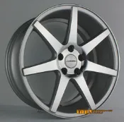 【田中輪胎館】類美國 VOSSEN 獨賣樣式 VVS-CV7 七爪 18吋 前後配 消光銀霧車面