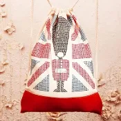 【GFSD】水鑽精品-背著國旗去旅行【來自英國的號角】後背包