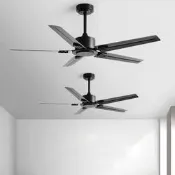 美式復古工業風吊扇餐廳客廳風扇大風力商用無燈吊頂家用帶電風扇