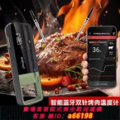 蘭亭名匯 【台灣公司 可開發票】手機APP藍牙無線食品烤肉溫度計智能戶外BBQ燒烤肉類測溫計雙探針