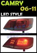 【小鳥的店】豐田 CAMRY 2006-11 6代 6.5代 光導尾燈 光柱 光條 LED 尾燈 紅白