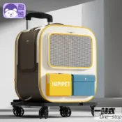 【一站式】貓包 大容量 便攜式 寵物箱 寵物用品 拉桿箱 趣味寵物外出拉桿箱出行透氣寵物包狗狗比熊雪納瑞外出咪貓包用品