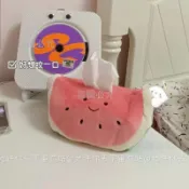 免運🚀紙巾盒 面紙盒 抽取式衛生紙盒 西瓜玩偶紙巾盒 創意水果收納盒 臥室桌面收納 車用面紙盒 韓系居家佈置 可愛小物