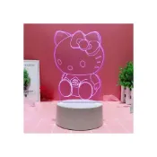 (店+)芮芮商行 kt貓小夜燈卡通可愛創意凱蒂貓hellokitty3D檯燈女孩臥室少女心