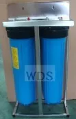 全戶水塔過濾器-20吋大胖雙管淨水器(1“進出水口)-不鏽鋼腳架型(非組合式,焊接一體型)不含濾心$2799