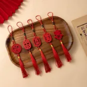 免運古早繩結掛飾 馬年木牌福字喜慶款 春節過年居家裝飾 diy 擺件 招福吉祥門窗客廳佈置 新年喜慶裝飾品 過年送親友吉