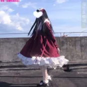 🍀 地雷系 地雷系衣服 y2k y3k 亞文化 原宿風 原創Lolita洛麗塔裙子夏軟妹子蘿莉大裙擺學生可愛OP長袖