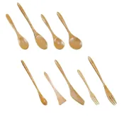 (店+)【菊川本味】竹小餐具系列 圓匙 大圓匙 小匙 大叉 小叉 奶油刀 小鏟 牛奶匙 竹餐具 竹匙 竹叉