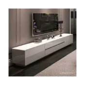 (店+)鋼琴烤漆白色電視櫃茶幾客廳家具電視機櫃地櫃矮櫃