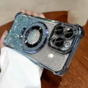 喜挖2店 【喜挖】適用OPPO Reno15pro國際版Reno15F手機殼Reno16保護殼帶支架 15C四角防摔全包攝像頭膜 閃閃撞色 加厚邊框