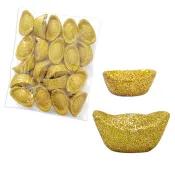 【台灣現貨】手作DIY 金蔥元寶 金蔥保麗龍元寶 新春 過年 新年 春節 金錢樹 元寶 吊飾 裝飾品