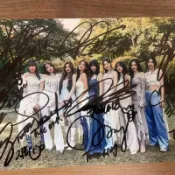 Twice簽名照 親筆簽名照 收藏 TWICE親筆簽名集體照新款 禮物 ,7,21 a6c
