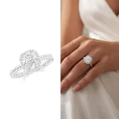 【AURORA 歐羅拉】GIA 50分 D color SI2 天然真鑽石18K金鑽戒 美好盛典