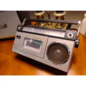 三洋 M1700F 便攜式盒式錄音機 – 經典圖標、3 波段收音機、服務 #VintageAudio #Cassette