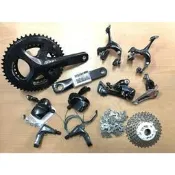 火雞二輪館 原廠散裝日本Shimano SORA R3000 2x9速平把公路車大全套 50/34T 170