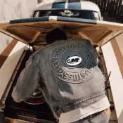 【𝑪𝑱𝑴𝑭】Stussy x Le vi’s 聯名限定 浮雕雙面穿牛仔外套夾克外套 雙面外套 長袖外套 潮牌 男女同款