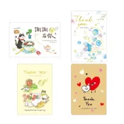 【久大文具】25K謝卡(TK2504-33~36) 卡片 生日卡 感謝卡 萬用卡 祝福卡 賀卡 禮卡 025@0116