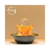 (店+)下殺 招財元寶聚寶盆循 招財轉錢 小流水盆 流水聚寶盆 環水鐵飯碗客廳玄關擺件 開業喬遷送禮擺件