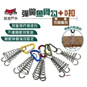 【Camp Plus】【附D扣】彈簧棧板釘(顏色隨機) 棧板彈簧魚骨勾地釘 彈簧勾 木棧板 露營