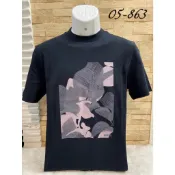 高雄凡賽斯歐洲精品 HUGO BOSS 黑標 胸前印刷圓點樹葉圖騰 深藍色 短T/T-SHIRT