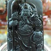 ***愛買藝品館****黑曜~關聖帝君 商品編號~100429186698