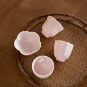 全球選品1館 生活百貨 粉泥品茗杯單個主人杯粉色單杯女個人功夫茶具陶瓷泡茶杯聞香杯