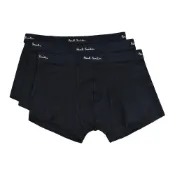 PAUL SMITH白字LOGO棉質低腰平角內褲三件裝(男款/黑)