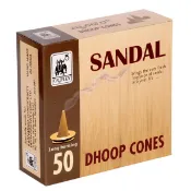 ［遇見香］印度塔香/椎香 檀香 50入 超量販包 長效型特大塔香 CAUVERY SANDAL DHOOP CONES
