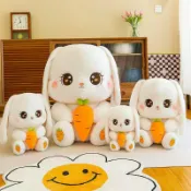 全球選品1館 生活百貨 新款蘿蔔兔大號毛絨玩具抱睡兒童娃娃公仔動物軟萌長耳兔公仔