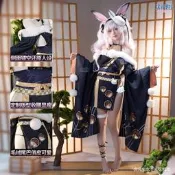 次元電臺碧藍航線cos服拉菲兔兔城主cosplay游戲動漫服裝全套可愛