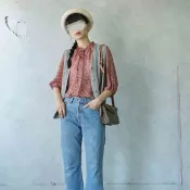 尋寶古著-經典Levis501排釦水洗藍DIY開衩牛仔九分褲W28L30