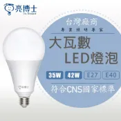 (店+)【亮博士】35W 42W E27 E40 球泡  白光 自然光 黃光 CNS認證 LED燈泡 工廠 大瓦數 大球泡 挑高