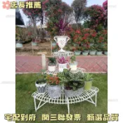 【爆款熱銷🌸宅配免運🌸可開發票】外貿出口復古別墅庭院三層花架民宿花園裝飾花盆架多層置物階梯架
