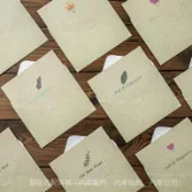 ✨可開發票 爆款#簡約ins風手寫祝福空白明信片紙信封卡片紙賀卡diy套高檔裝#免運費
