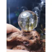 天然綠碧璽球70克36.8咪附木座
