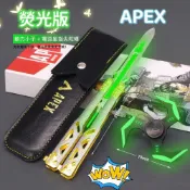 (店+)APEX英雄辛烷傳家寶動力小子蝴蝶刀電弧星指尖陀螺螢光版武器模型套裝 玩具 夜光版 金屬夜光折疊旋轉玩具 傳家寶