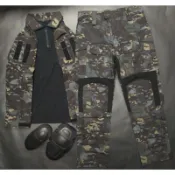 【多地形偽裝】戰術蛙服套裝 G3作戰蛙皮 黑CP MCBK 戰術服 戰術上衣 CS下場 生存遊戲