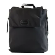 REBECCA MINKOFF Nolita 尼龍磁釦翻蓋後背包-黑色