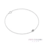 【JOY COLORi 未來鑽石】PT950鉑金 15分祖母綠鑽石手鍊(培育鑽石 映光 BR8043EALG)
