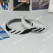 🎀成品肯尼亞手環米珠編織無彈力馬拉松中長跑運動手環體育生最愛