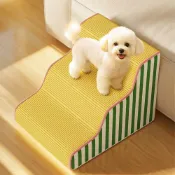 (店+)【歐德沐】寵物斜坡爬梯 一體成型 無需組裝 可拆洗 狗狗樓梯 狗樓梯 貓樓梯 寵物斜坡 貓咪樓梯 貓爬梯 小階梯 