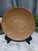 古瓷堂日本回流瓷器 日本志野燒名家款銘皿 直徑25.5cm 工藝精湛 器型端莊 實用絕美古董茶碗 稀有收藏級志野燒