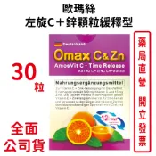 德國歐瑪絲左旋C＋鋅顆粒緩釋型 30粒/盒 台灣公司貨