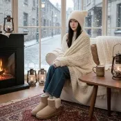 【HaNA 梨花】買一送一個髮帶 專屬冬日暖意 立體貓耳朵喵喵兔毛毛帽