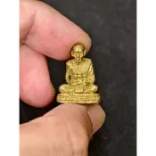 🔥 國民財神龍婆瑞大師佛曆2550年代瓦達โก佛寺祖庭正統經典富貴招財自身古法黃銅立體小立尊