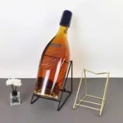 紅酒架擺件 葡萄酒架✨紅酒創意酒柜家用架子斜放1.5L葡萄酒展示架裝飾擺件3升酒瓶托架 酒櫃置物架 創意酒瓶架子